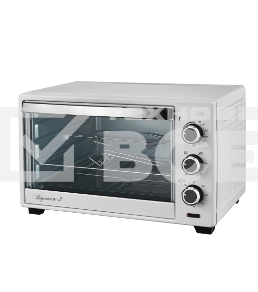 Мини-печь Великие реки Воронеж-2 белый, 1600 Вт, 33 л, таймер 60 мин