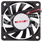 Вентилятор для корпуса Rexant RX 6010MS 12VDC черный, 60 мм, 4000 об/мин, 32 дБ, 2 pin, фото2