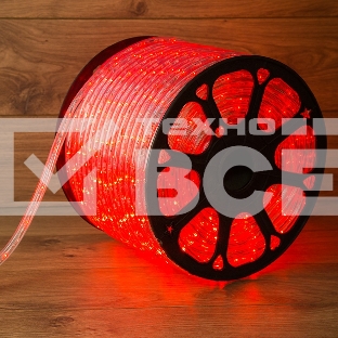 Дюралайт LED, свечение с динамикой (3W) - красный, 36 LED/м, бухта 100м