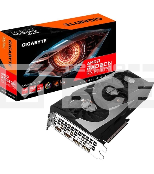 Видеокарта Gigabyte GV-R67XTGAMING OC-12GD PCI-E Radeon RX 6700 XT