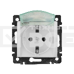 Электроустановочные изделия Legrand Legrand 774220 Розетка Valena влагозащищенная IP44 с заземлением с крышкой и защитными шторками (белая), фото19