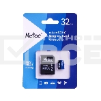 Флеш карта microSDHC 32GB Netac P500 <NT02P500STN-032G-R> (с SD адаптером) 80MB/s, фото9