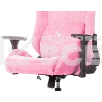 Кресло игровое Knight N1 Fabric розовый Velvet 36 с подголов. крестовина металл, фото10