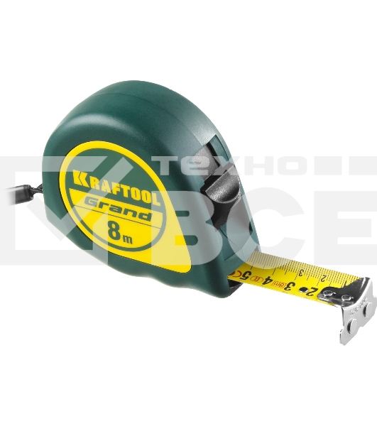Рулетка KRAFTOOL GRAND 34022-08-25  8м/25мм с ударостойким корп.