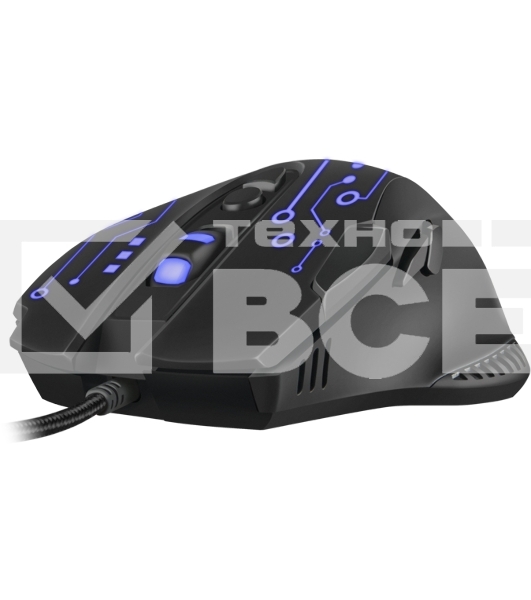 Мышь проводная SVEN RX-G715 черный, 3200 dpi, USB, кнопки - 8