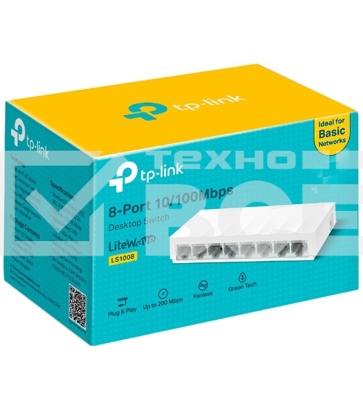 Коммутатор TP-Link LS1008 8x100Mb неуправляемый