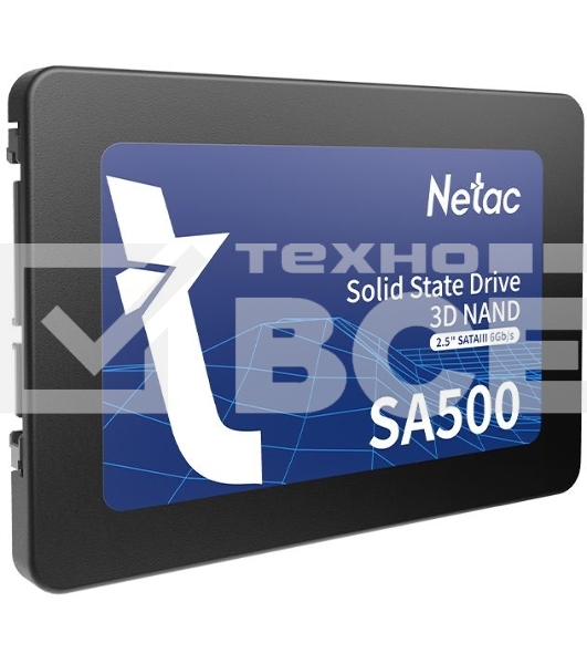Накопитель SSD Netac SA500, 512GB, SATA III, 2.5