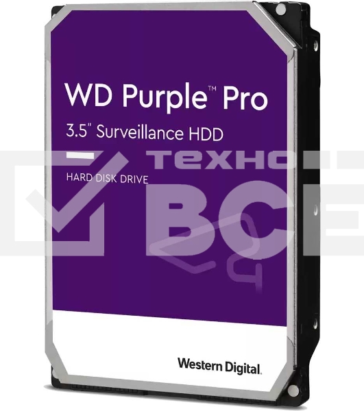 Жесткий диск WD Original SATA-III 10Tb WD101PURP Video Purple Pro (7200rpm) 256Mb 3.5