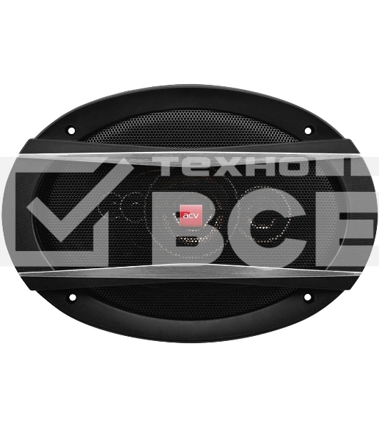 Колонки автомобильные ACV PI-694E 240Вт 88дБ 4Ом 16x23см (6x9дюйм) (ком.:2кол.) коаксиальные четырехполосные