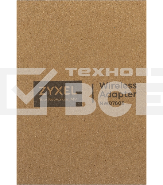 Двухдиапазонный Wi-Fi USB-адаптер Zyxel NWD7605, AX1800, 802.11a/b/g/n/ac/ax (600+1200 Мбит/с), USB3.0