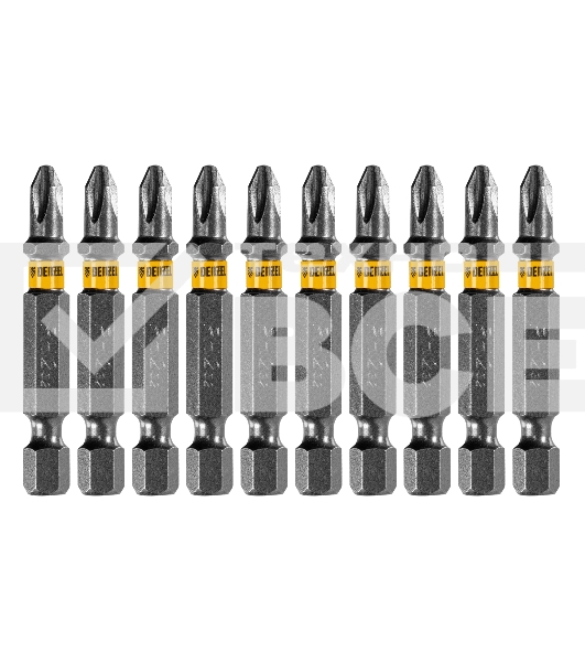 Набор бит PH2х25, сталь S2, 20 шт., пластиковая коробка Denzel