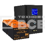 Комплект ИБП EX295989RUS + батарея 45Aч EX285666RUS 2шт (инвертор, синус, для котла) ExeGate SineTower SZ-2000.LCD.AVR.3SH.1C13.USB <2000VA/1600W, чистый синусоида, LCD дисплей, AVR, 3*Schuko+1*C13, USB, линейно-интерактивный, Black> + батарея ExeGate HRL, фото2