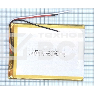 Аккумулятор Li-Pol (батарея) 3*70*95мм 3pin 3.7V/2500mAh