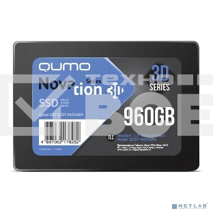 Накопитель SSD QUMO Novation, 960Gb, SATA III, 2.5