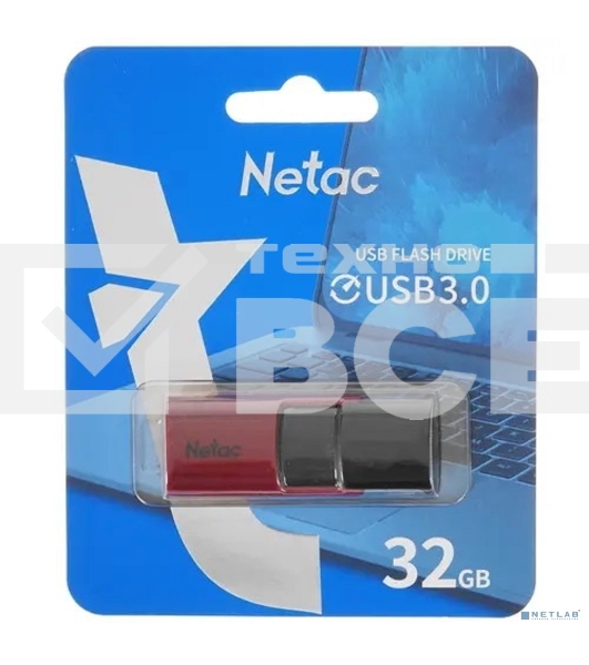 Флеш диск Netac U182 Red 32Gb <NT03U182N-032G-30RE>, USB3.0
