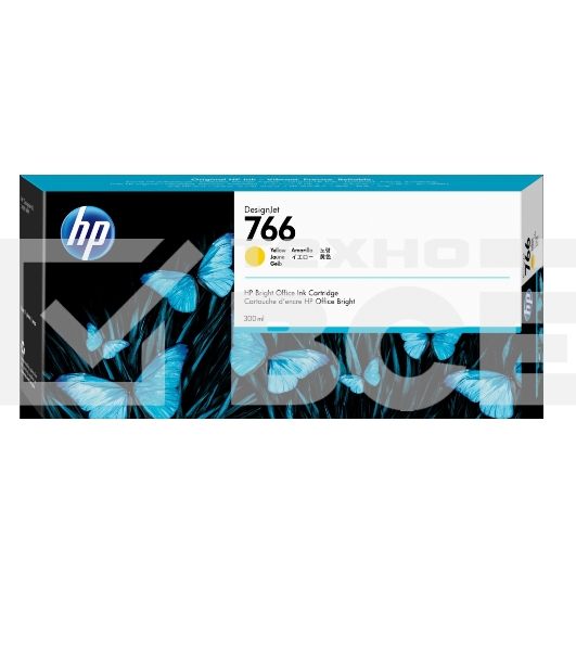 Картридж струйный HP 766 желтый для HP DesignJet XL 3600 MFP, 300 мл