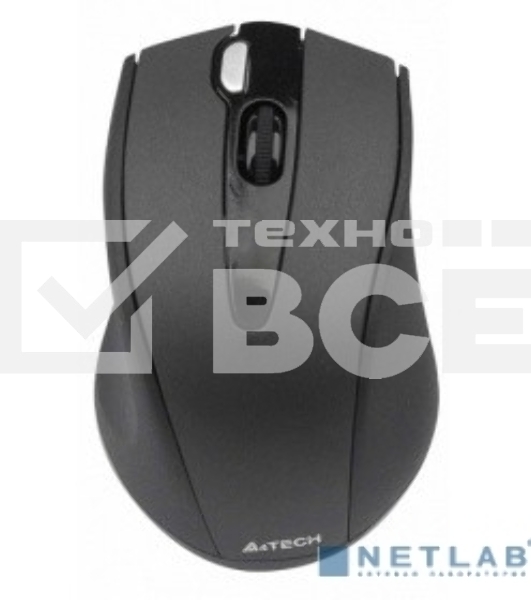 Мышь беспроводная A4Tech G9-500F черный, 1200 dpi, радиоканал, USB, кнопки - 4