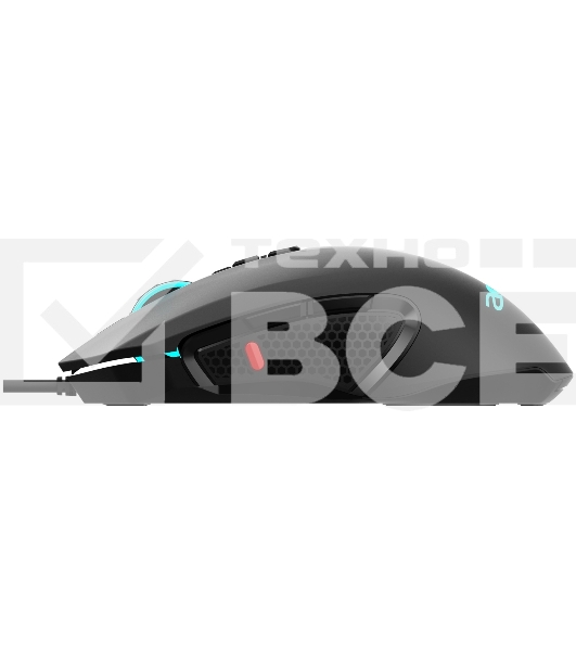 Мышь проводная Acer OMW160 черный, 6400 dpi, USB, кнопки - 8