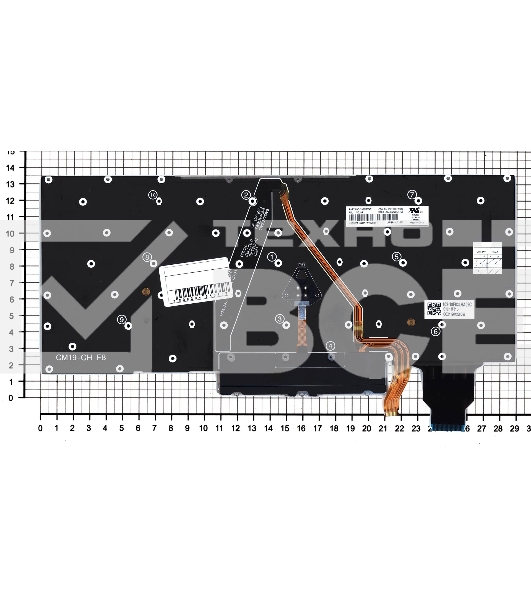 Клавиатура для ноутбука Lenovo ThinkPad X1 carbon Gen 7 2019 черная с подсветкой