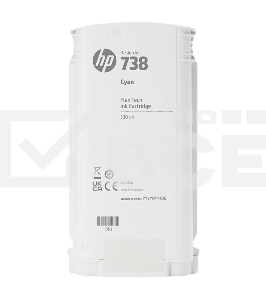 Картридж HP 738 130-ml Cyan DesignJet Ink Cartridge