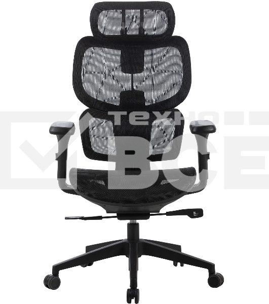 Кресло компьютерное Cactus CS-MC555-BK черный, сетка