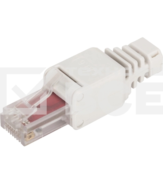 Коннектор Lanmaster LAN-TMP-U6A-WH полев.RJ45 кат.6A UTP бел. (упак.:1шт)