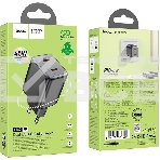 Сетевое зарядное устройство Hoco N42 Elogiado 45W 3A+2.25A (PD+QC+AFC) 2xUSB type-C универсальное черный, фото7