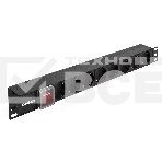 Блок розеток горизонтальный ExeGate ServerPro PDU-19H801 Al-8S-C14-SW, 19