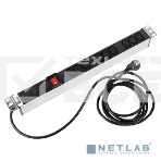 Аксессуар ЦМО Блок розеток Rem-16 с выкл., 9 IEC 60320 C13, 16A, алюм., 19