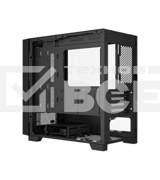 Компьютерный корпус без блока питания PCCooler C3D310 BK, Mesh Mid Tower, Black, TG, 0.6 SPCC, no fans mATX, mITX 165/350/200мм 3x2.5', 2x3.5', 4xPCI 2xUSB-A 3.0 406x220x410mm