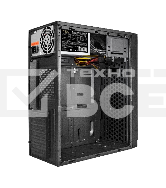 Компьютерный корпус Minitower ExeGate BAA-105U2-01-AAA350 (mATX, БП AAA350 с вент. 8см, 2*USB+2*USB 3.0, аудио, черный)