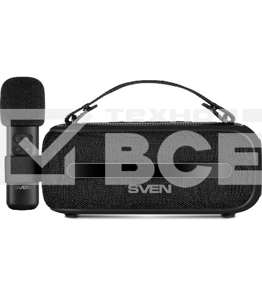 Колонка портативная Sven PS-255 черный 12W 1.0 BT 3600mAh (SV-022563)