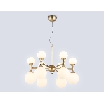 Люстра Ambrella light LH51050/12 GD/FR золото/белый матовый G9*12 max 28W D550*450, фото6