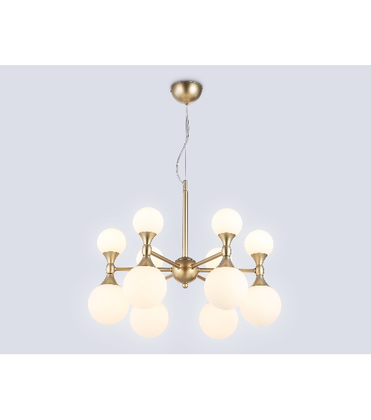 Люстра Ambrella light LH51050/12 GD/FR золото/белый матовый G9*12 max 28W D550*450