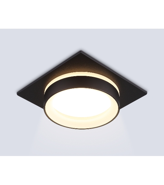 Светильник Ambrella light TN6710 BK черный IP44 GX53 max 15W 105*105*45