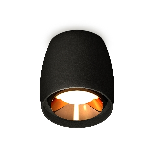 Светильник Ambrella Light XS1142004 SBK/PYG черный песок/золото желтое полированное MR16 GU5.3 (C1142, N7034)