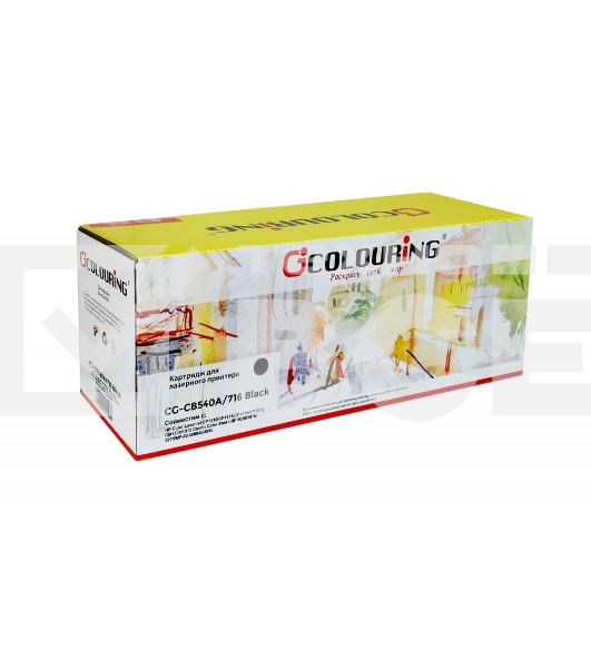 Картридж лазерный Colouring CG-CB540A/716 Black (2200 стр.) для принтеров HP Color LaserJet CP1210/CP1215/CP1510/CP1518/CM1300/1312/Canon Color Shot LBP 5050/5970/5975/MF-8030/8040/8050