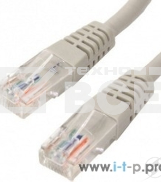 Патчкорд литой 'Telecom' UTP кат.5e 50,0м серый