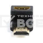 Переходник Cablexpert HDMI-HDMI 19F/19M, угловойсоединитель 90 градусов, золотые разъемы (A-HDMI90-FML), фото8