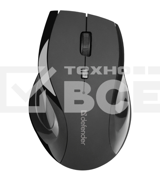 Мышь беспроводная Defender Accura MM-295 черный, 1600 dpi, радиоканал, USB, кнопки - 6