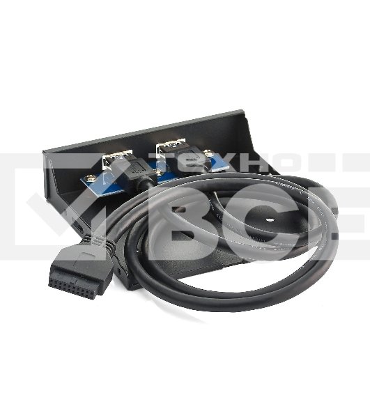 Планка USB на переднюю панель Exegate U3H-615, 3,5