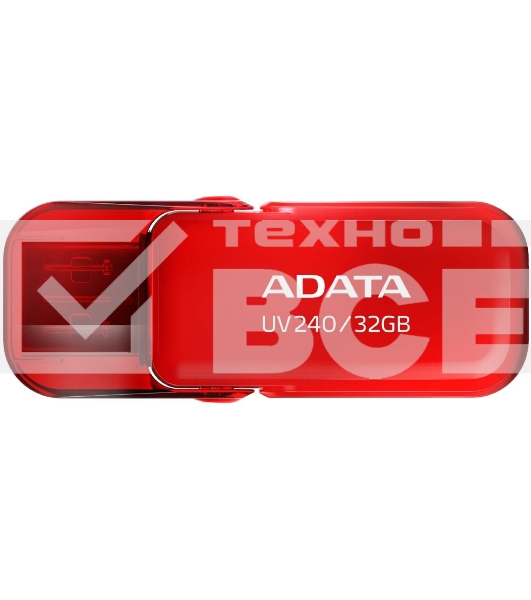 Флеш диск 32GB ADATA UV240, USB 2.0, Красный
