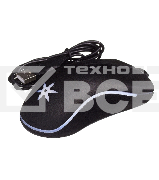 Мышь проводная Oklick 704G TOKUGAWA черный, 1600 dpi, USB, кнопки - 4