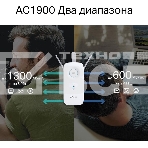 Усилитель сигнала TP-Link AC1900 Wi-Fi Range Extender 600 Mbps at 2.4 GHz + 1300 Mbps at 5 GHz; 3 × External Antennas, 1 × Gigabit Port, Wall Plugged; Tether App, WPS, Intelligent Signal Light, Access Control, Power Schedule, LED Control, RE/AP Mode, OneMe, MU-MIMO, фото8