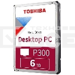 Жесткий диск Toshiba SATA-III 6Tb HDWD260UZSVA P300 (5400rpm) 128Mb 3.5