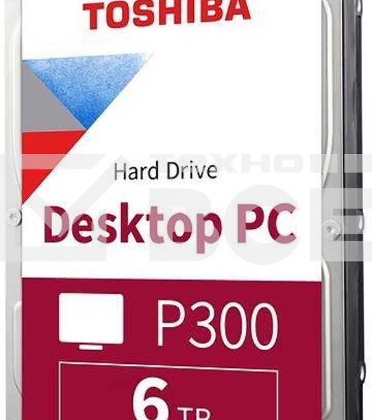 Жесткий диск Toshiba SATA-III 6Tb HDWD260UZSVA P300 (5400rpm) 128Mb 3.5