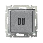Розетка 2-ая USB | 770270 | Legrand Valena Алюминий, фото17