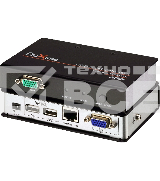 Переключатель ATEN CE700A-D(AT-G) Удлинитель, SVGA+KBD+MOUSE USB ATEN, 150 метр., HD-DB15+USB A-тип, Female, c KVM-шнуром USB 1.8м, Б.П. 220> 5.3V