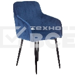 Кресло компьютерное Бюрократ CH-380F сапфировый Italia 17 на ножках металл черный, фото10