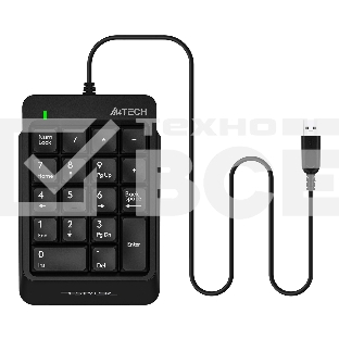 Числовой блок A4Tech Fstyler FK13P проводной, USB, черный